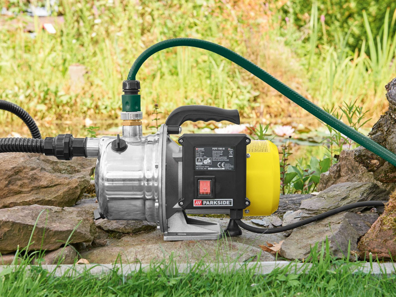Zestaw pompy ogrodowej PARKSIDE® »PGPS 1100 A1«, 1100 W Zestaw pompy ogrodowej PARKSIDE® »PGPS 1100 A1«, 1100 W
