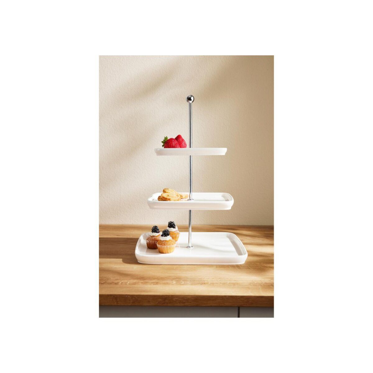 SILVERCREST® cake stand (square)