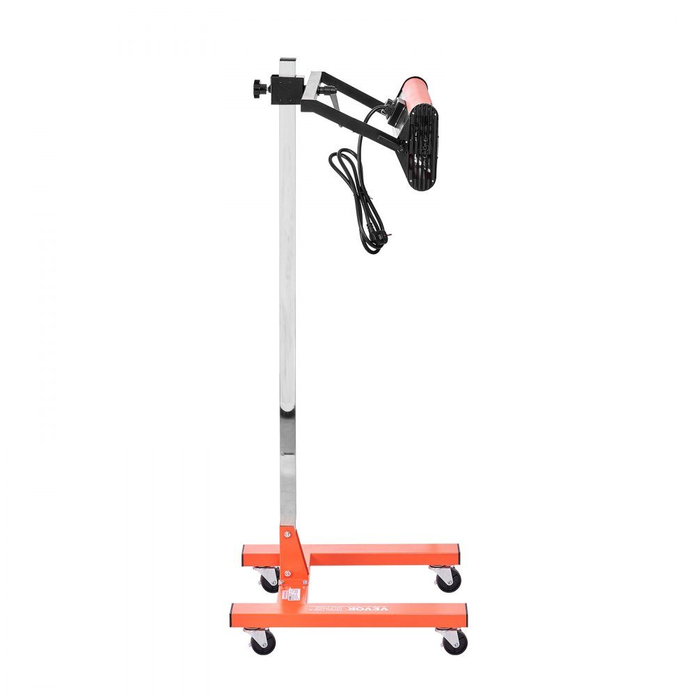 Infrared curing lamp, 1500W, 1-60 min time setting, automatic curing lamp with automatic heater and holder, 31.8 m² baking area, spray booth heaters, paint dryer