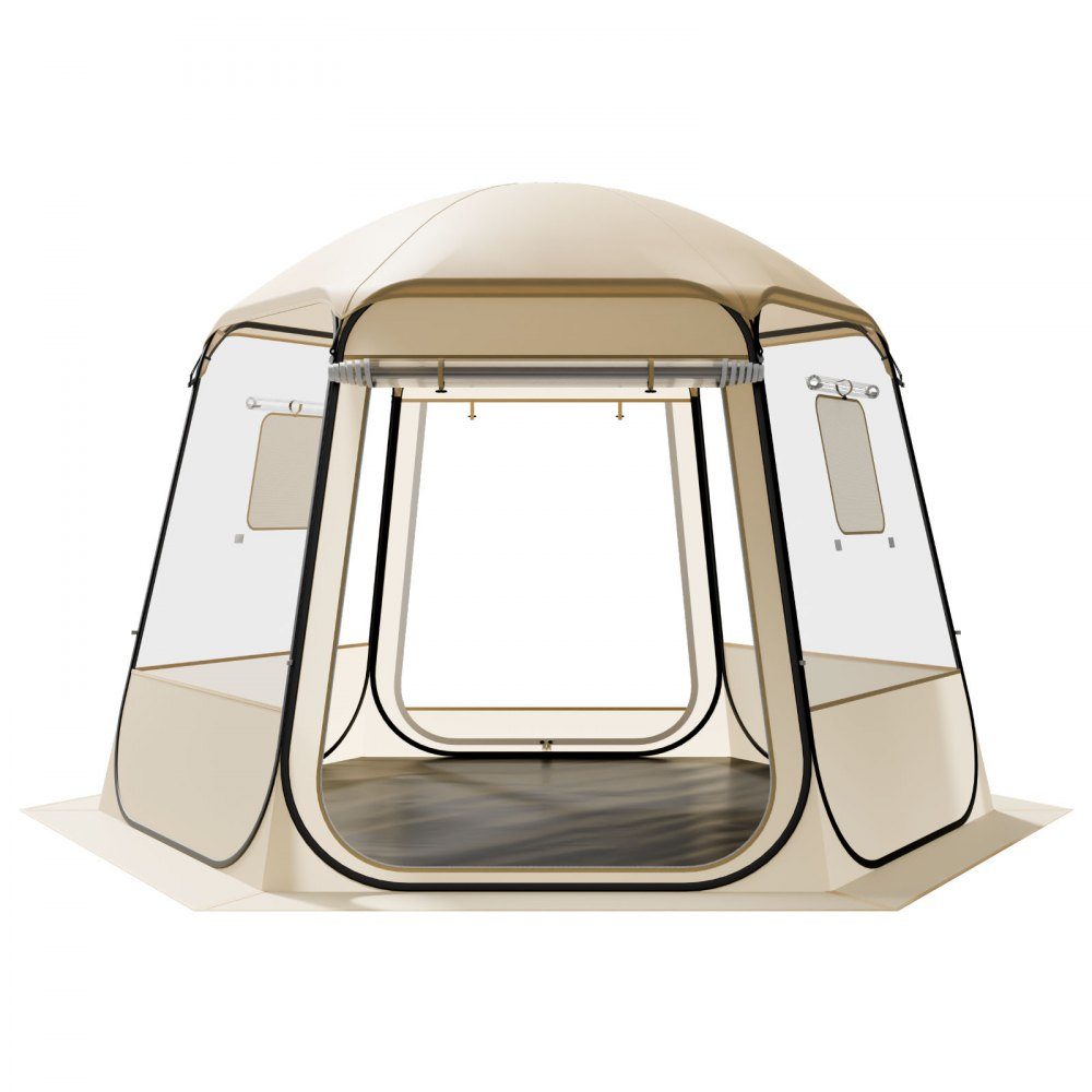 Namiot Pop Up Bubble 305x275x220cm Przezroczysty namiot kempingowy Namiot ogrodowy z kopułą Igloo z systemem Windows Namiot sportowy Panoramiczny widok 540° dla 4-8 osób Patio podwórko