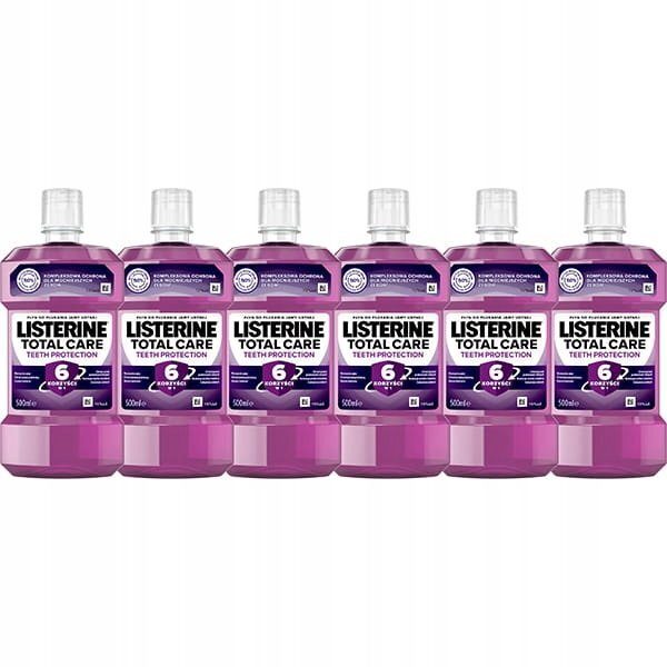 *DAILY PRICE* LISTERINE Total Care Mouthguard Mouthwash Caries Oral Hygiene Teeth 6in1 6x500ml