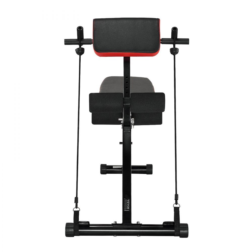 Multifunctional Full Body Training Weight Bench Hyperextension Bench Roman Chair 350kg Adjustable Foldable Back Trainer Sit-Up Training Equipment for Home Gym Black