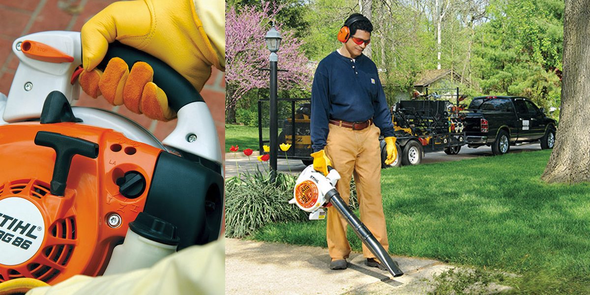 Stihl BG 86 Benzingebläse, Laubbläser + Profihandschuhe, (76m/s, 76N),