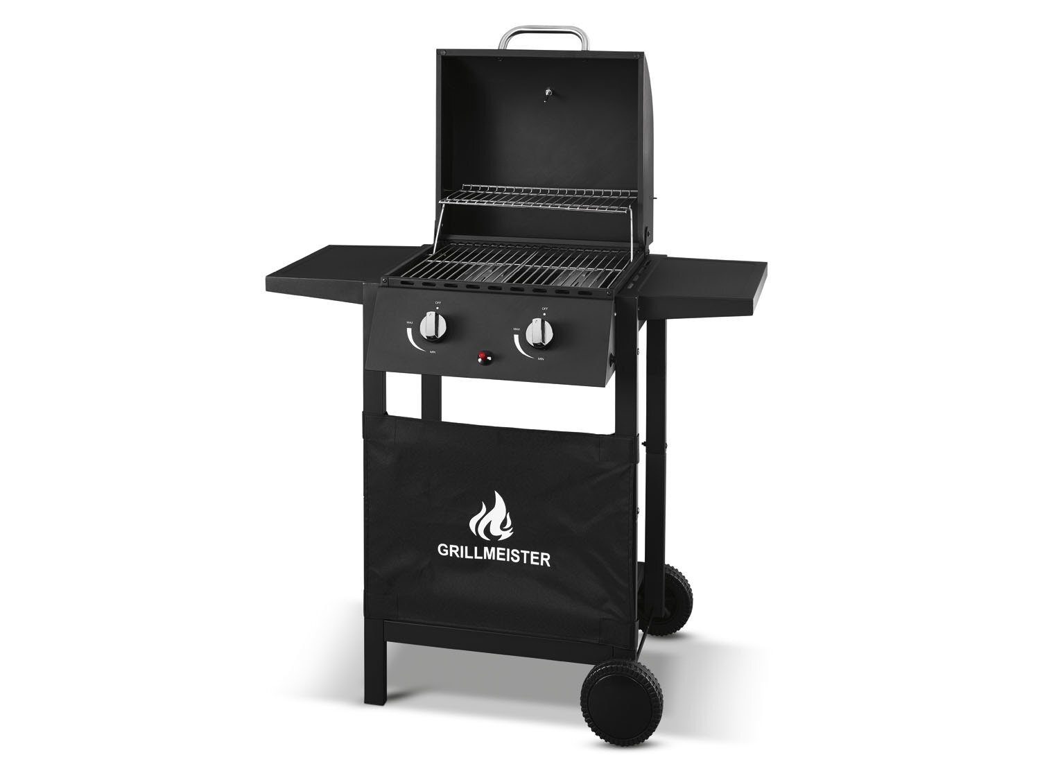 BBQ GRILLMEISTER gas grill, 2 burners, 6 kW