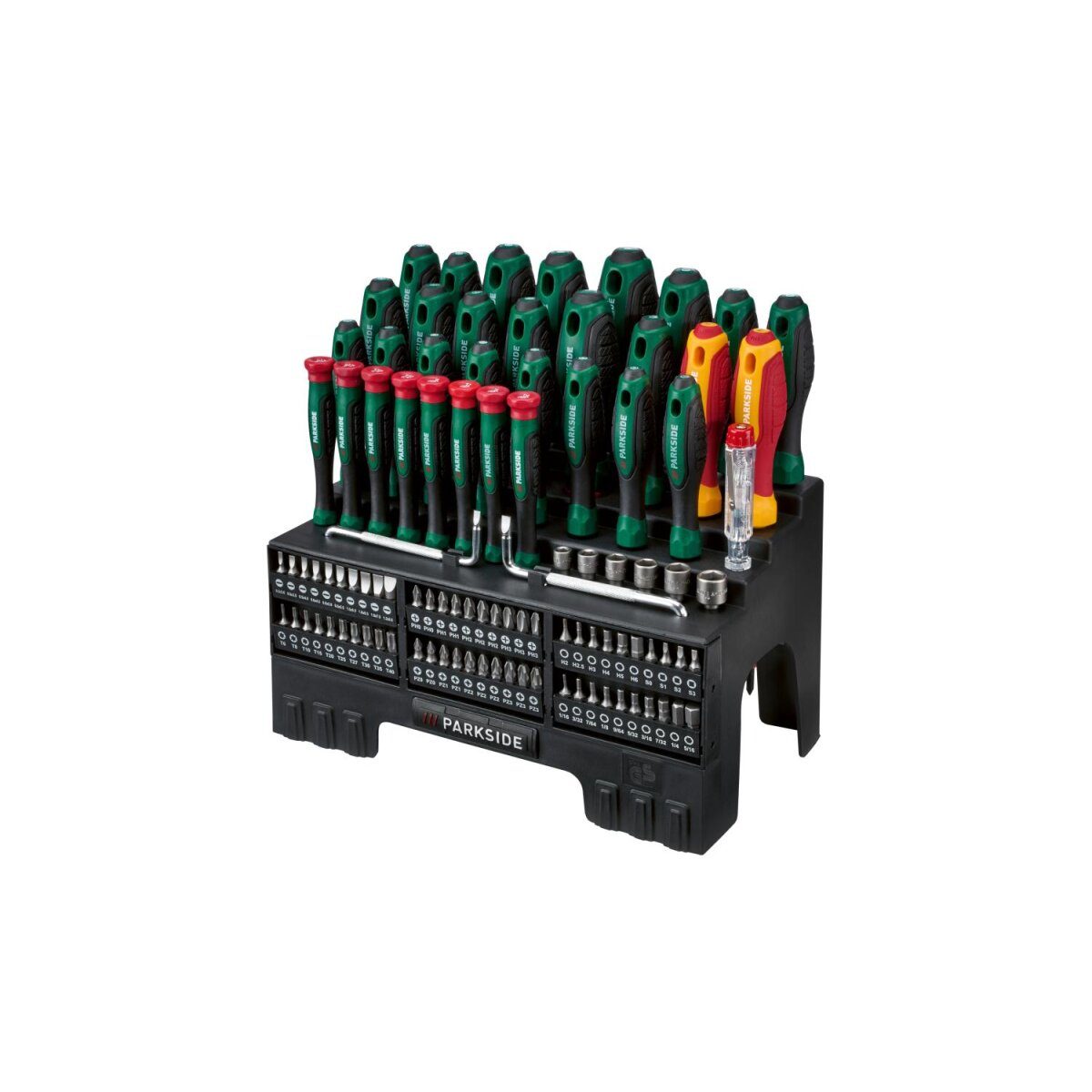 PARKSIDE® screwdriver and bit set, 101 pieces