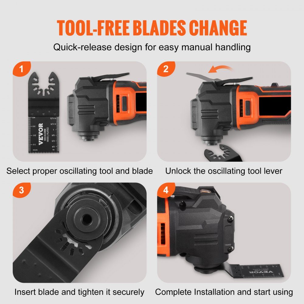 50 x Saw Blade Multi Tool 9 x 3.4 cm Oscillating Tool Quick Change Carbon Steel (HCS) Interface Compatible with 95% of oscillating tools on the market