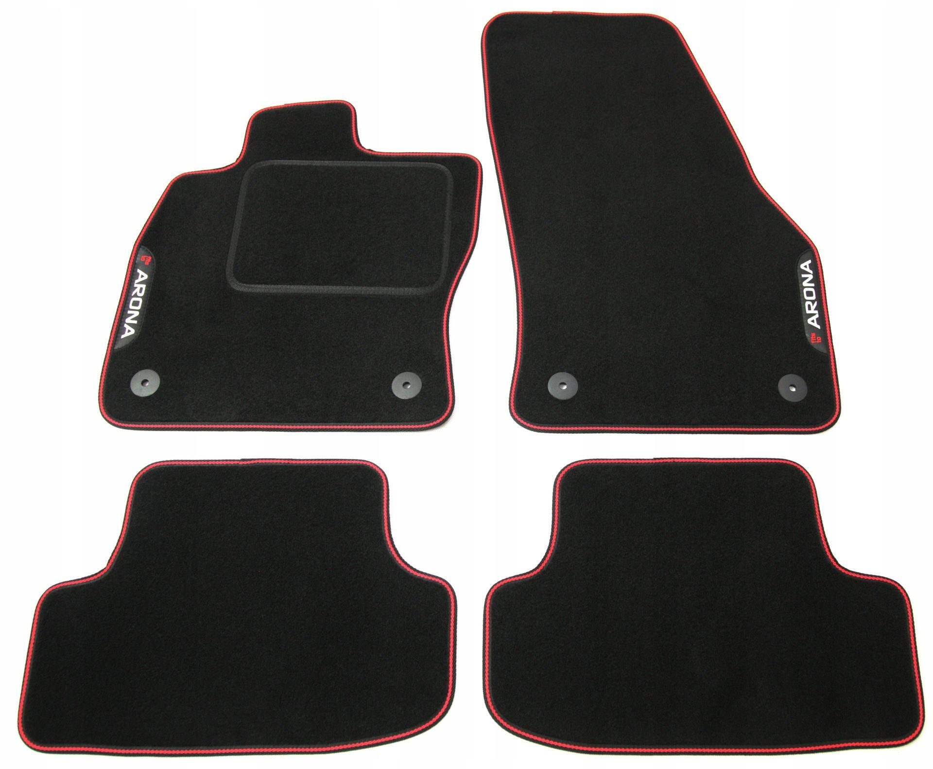 Handmade premium floor mat velor SET for Seat Arona + EMBROIDERY