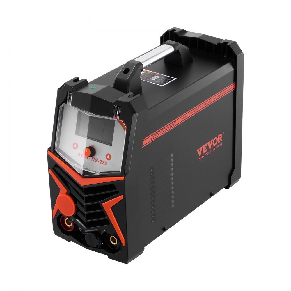 TIG Welder, 6 in 1 Aluminum Welder (Large LED Display) - AC TIG/DC TIG/AC Pulse TIG/DC Pulse TIG/Spot TIG/MMA (Stick) Electric Welder with IGBT Inverter