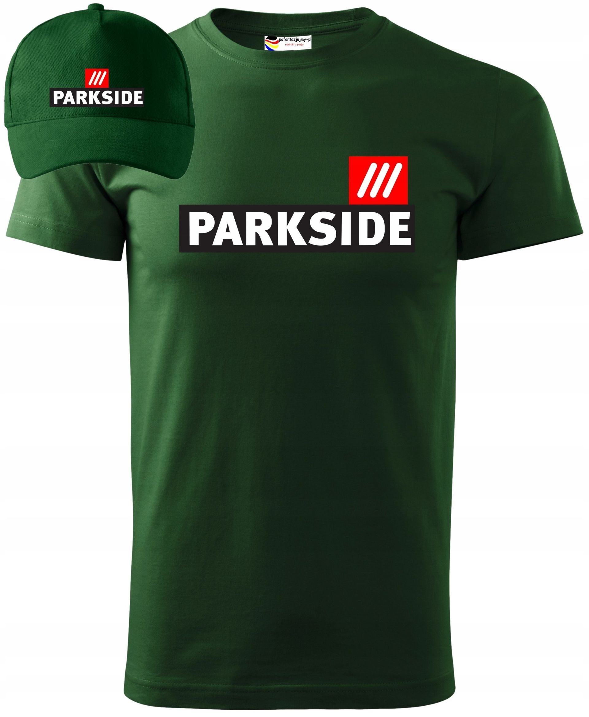 PARKSIDE PREMIUM T-Shirt aus Baumwolle für Herren mit Cap Mütze im Set