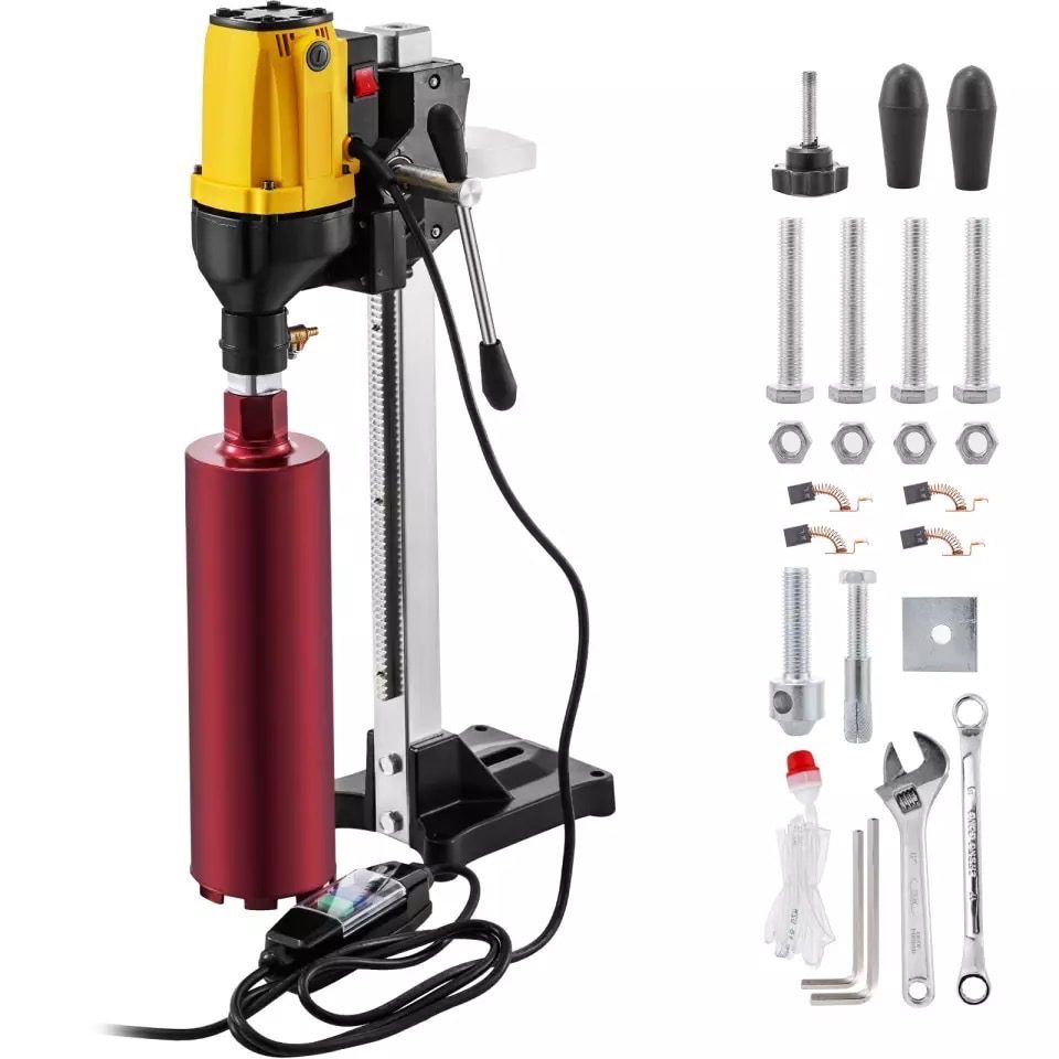 Carotteuse vitesse 750 tr/min, perceuse diamantée Easydrive, perceuse à sec, perceuse magnétique pour percer le béton armé, etc., jeu de 255 mm