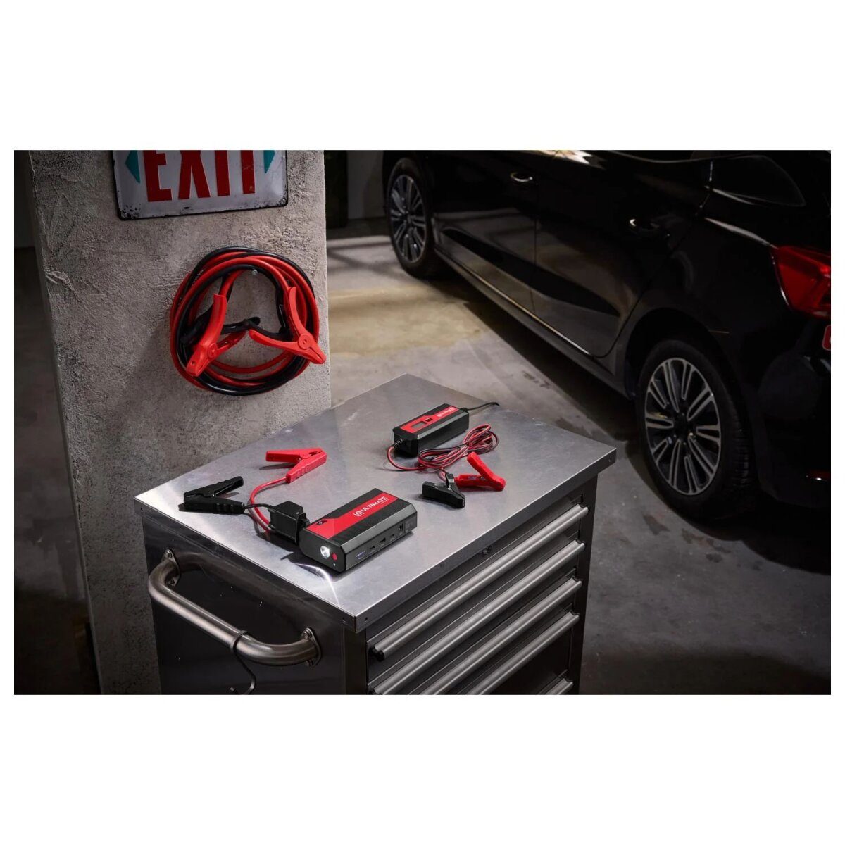 ULTIMATE SPEED® Démarreur de voiture mobile »UMAP 12000 C4«, avec batterie externe