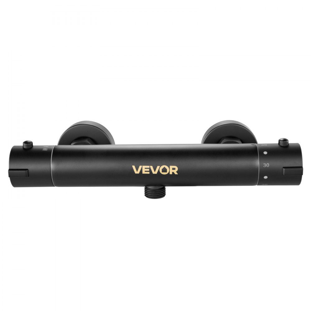 Shower Faucet with Thermostat Shower Faucet Shower Faucet with 38°C Safety Lock Shower Faucet Valve Bathtub Temperature Control Valves for Bathroom RV Hotel Matte Black
