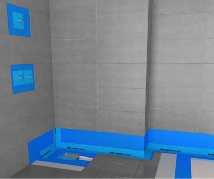 KNAUF badkamerafdichting Hydro Flex vloeistoffilm 2kg met toebehoren afdichtingsset 527716