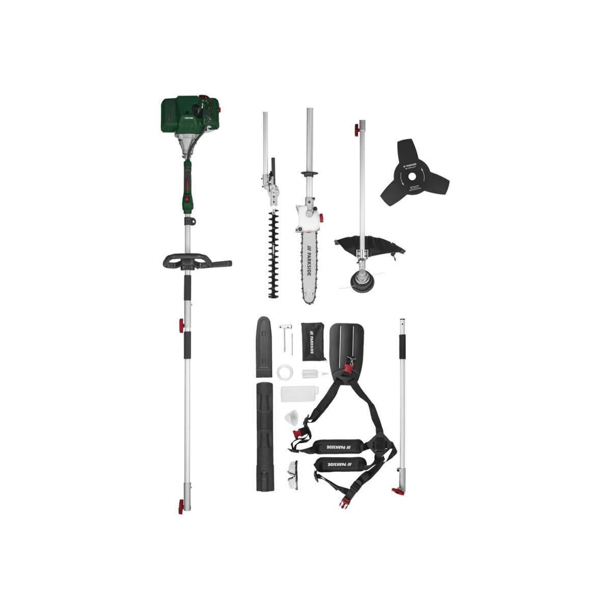 Zestaw benzynowy 4 w 1 PARKSIDE® »PBK 4 B3«, wał przedłużający 90 cm Zestaw benzynowy 4 w 1 PARKSIDE® »PBK 4 B3«, wał przedłużający 90 cm