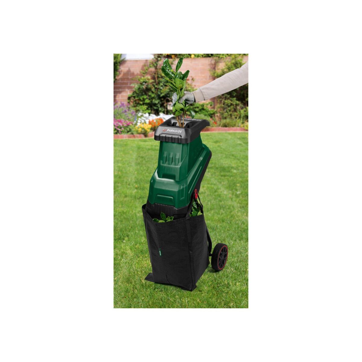 PARKSIDE® Messerhäcksler »PEMH 2400 B2«, Auffangbehälter 40 l gut