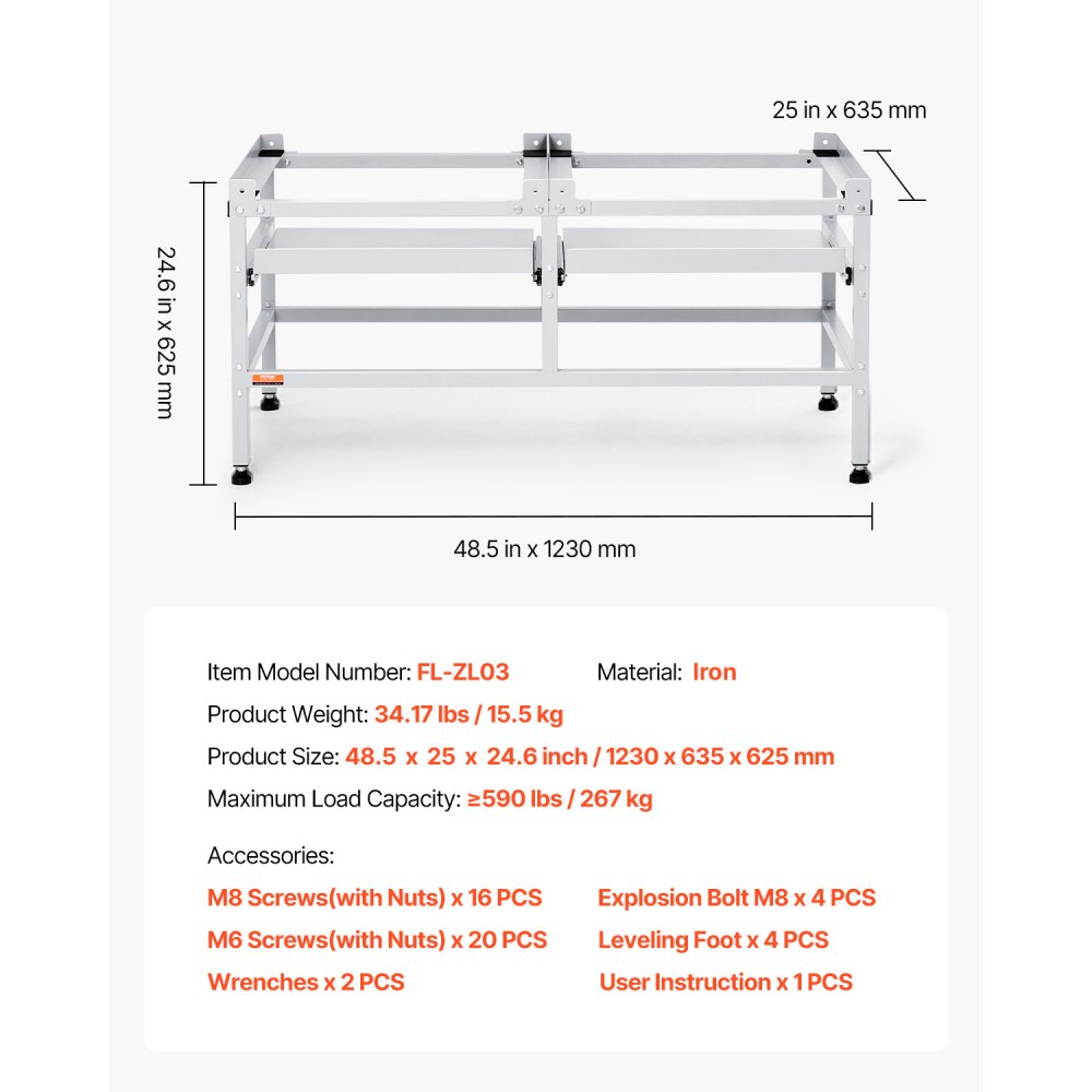 Waschmaschinen-Untergestell, 1230 x 635 x 625 mm Plattform für Waschmaschine, 267 kg Tragkraft, Waschmaschinen- und Trockner-Untergestell mit Doppelböden, 4 verstellbare Füße zum Anheben von Waschmaschinen Waschmaschinen-Untergestell, 1230 x 635 x 625 mm Plattform für Waschmaschine, 267 kg Tragkraft, Waschmaschinen- und Trockner-Untergestell mit Doppelböden, 4 verstellbare Füße zum Anheben von Waschmaschinen