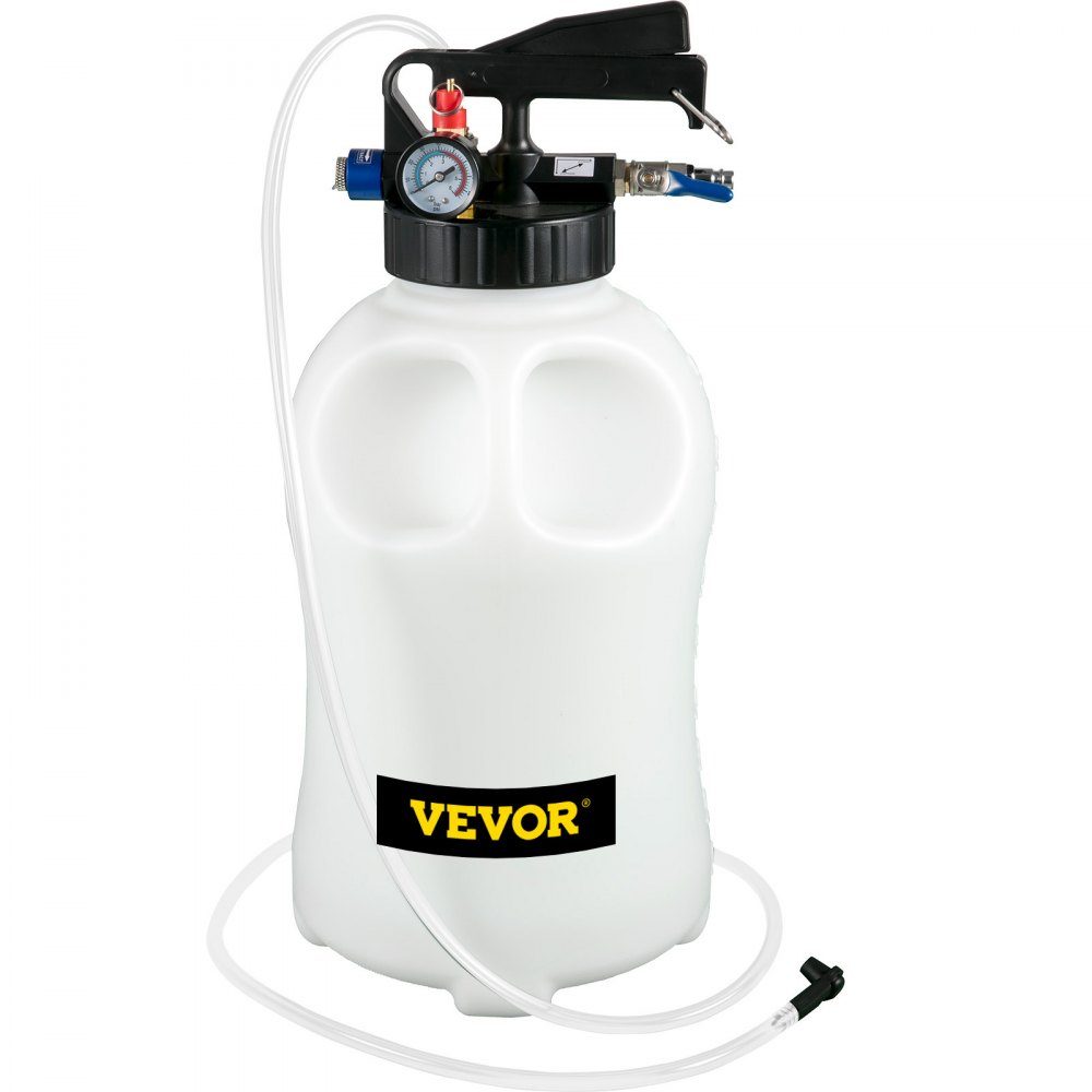 Handpumpe Ölsaugpumpe Ölpumpe Saugpumpe 10L, Ölflüssigkeitsabsauger Handpumpe 9,91 x 5,59 x 14,99 cm, Transferpumpe Saugpumpe Flüssigkeitsabsauger mit 14 gängigsten Adaptern, Ölpumpenset
