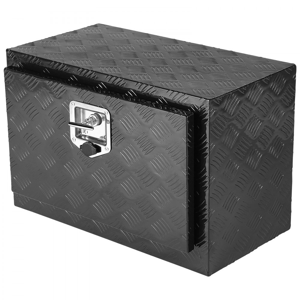 Truckbox gereedschapskist, aanhangwagenbox aan de onderkant, gereedschapskist 612x310x360mm pick-up opbergdoos, aluminiumlegering, 30kg zware gereedschapskist, afsluitbare opbergdoos