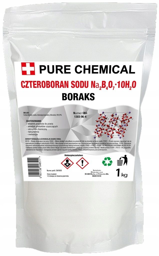 BORAX PURE BORAX SODIUM TETRABORANATE AR 1 kg