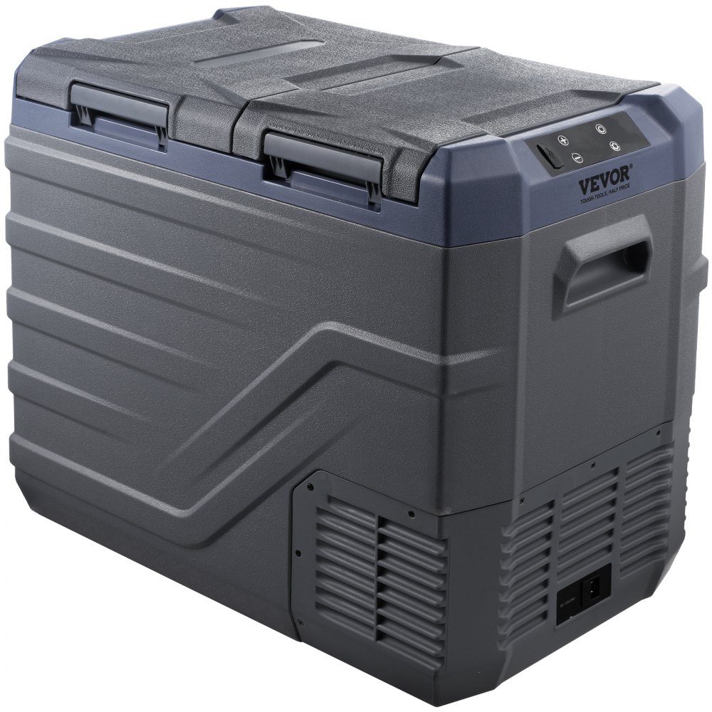 Car Fridge, 39L Portable Dual Zone Freezer, 12V Car Fridge, - 20 to 20℃ Adjustable Range, 12/24V DC and 100-240V AC Compressor Cooler for Camping, RV