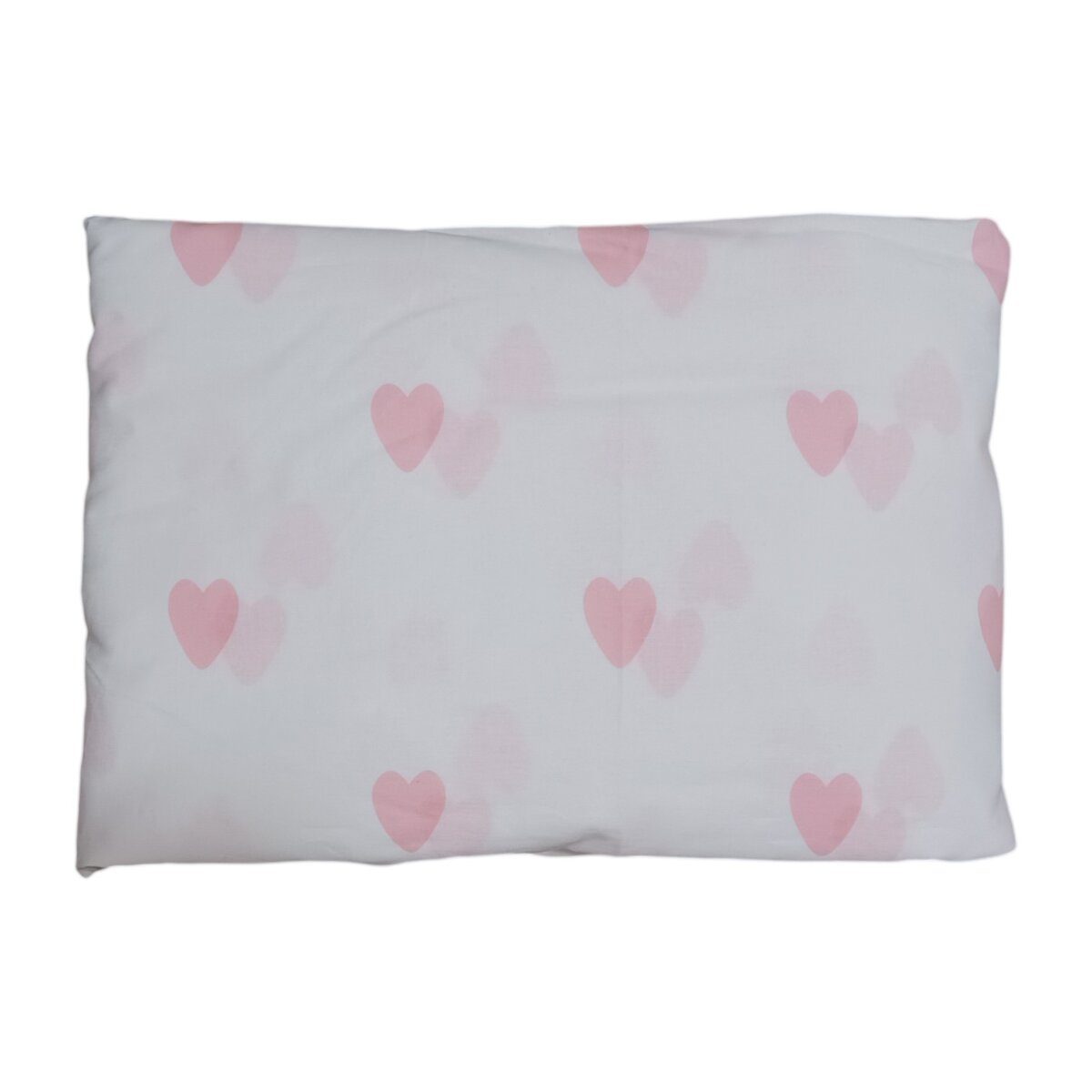 LIVARNO® Parure de lit renforcée noble 200 x 220 cm, 70 x 90 cm, blanc avec cœurs roses