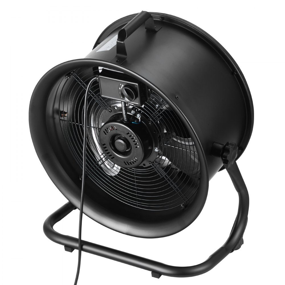 Floor Fan 3 Speed ​​Wind Machine 355.6mm 360° Adjustable Tilt 7.2m/s Airflow Large Metal Fan for Home Gym Office Garage Commercial Space