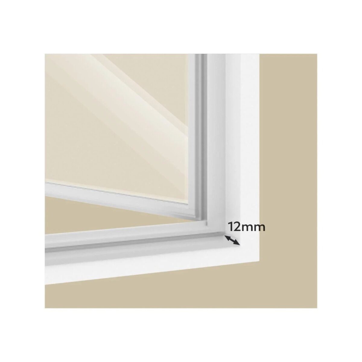 LIVARNO® Aluminium-Insektenschutzfenster, 100 x 120 cm (weiß)