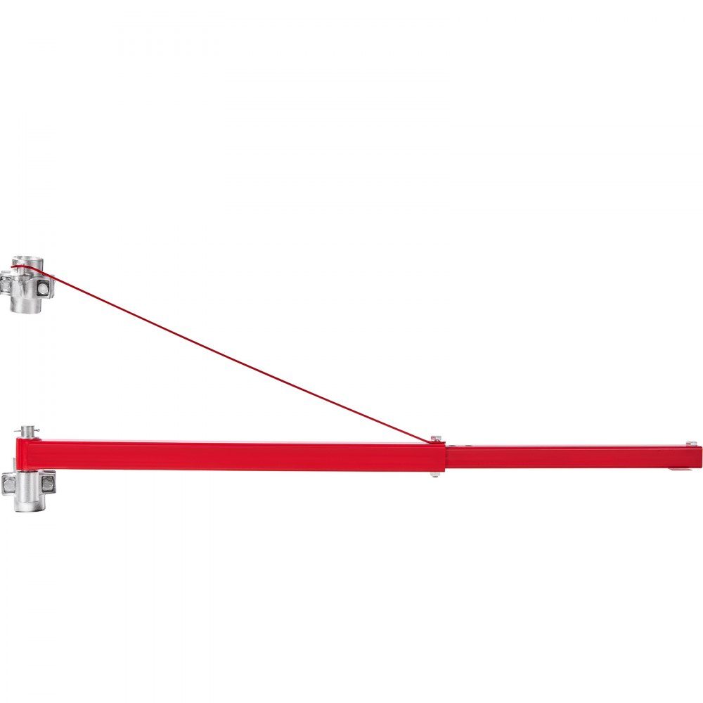 Elektrische takelsteunarm 600 kg draagvermogen Elektrische takelhouder Draaiarm Stalen takelframe 180 ° roterende steigertakel Hefarm Lier Hefarm voor hijswerkplaats Garage