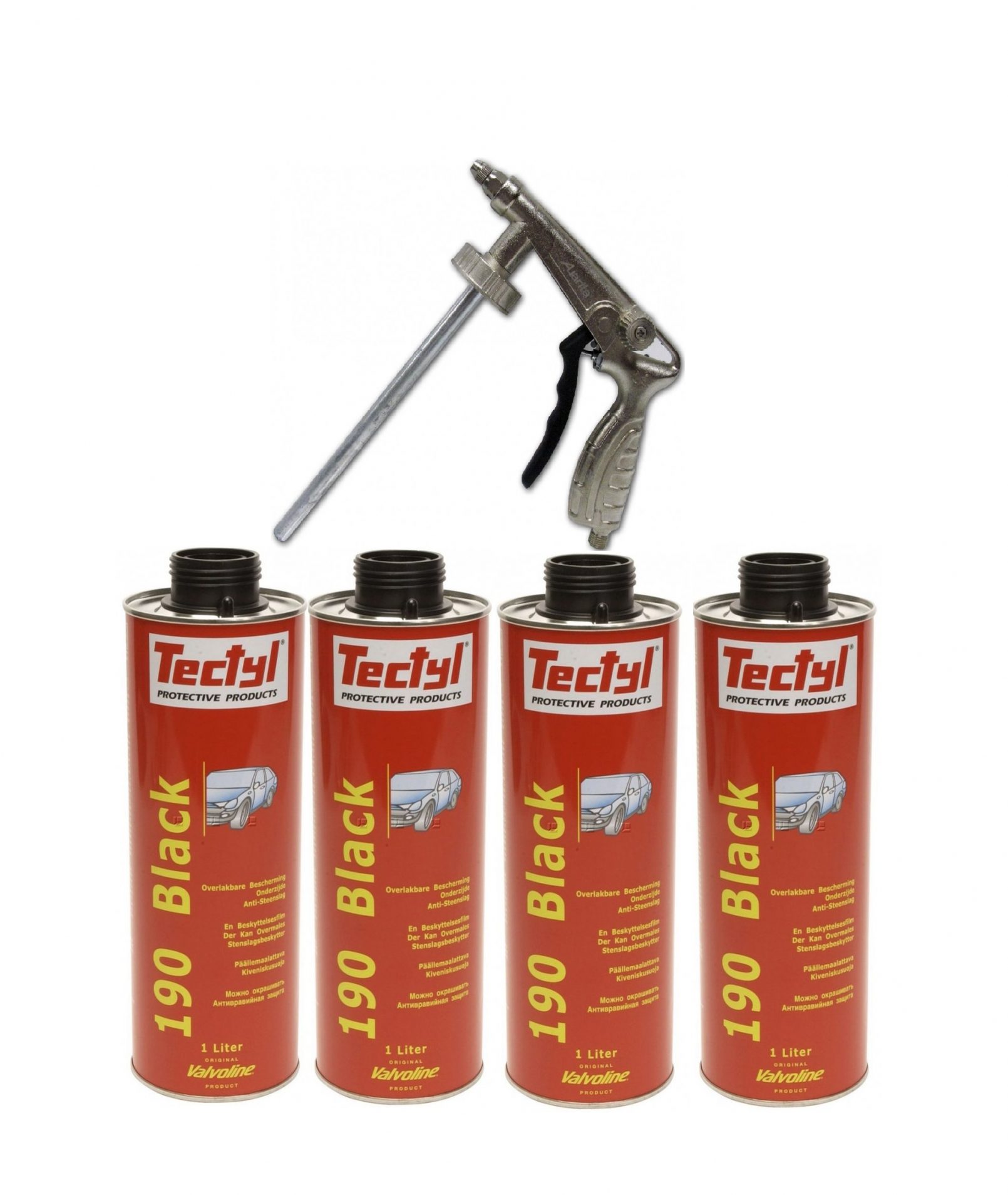VALVOLINE TECTYL 190 OCHRONA CORPS II + PISTOLET 1Lx4 - Réf. HT-50818