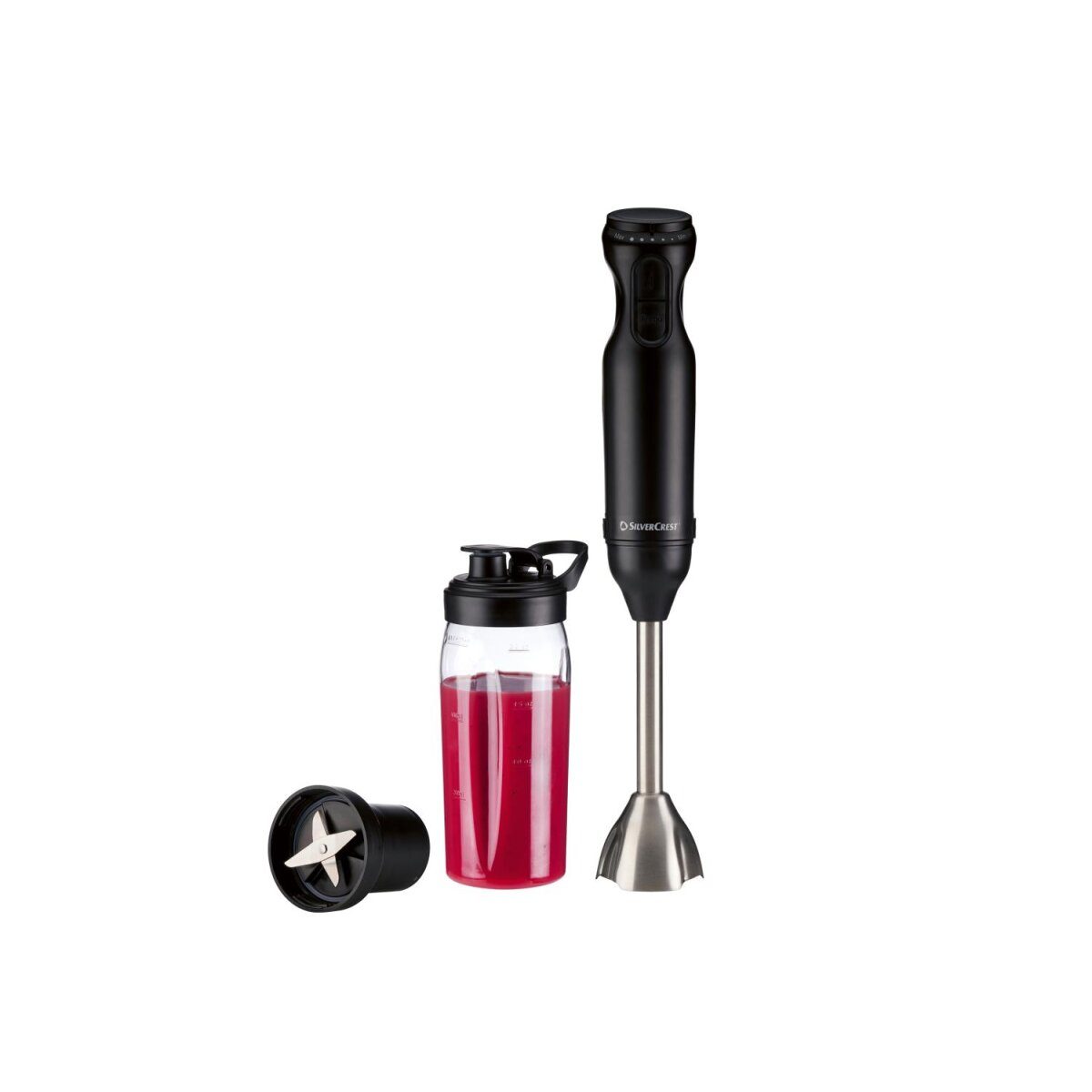 SILVERCREST® Stabmixer Kunststoff mit Smoothiemakeraufsatz SSSM 600