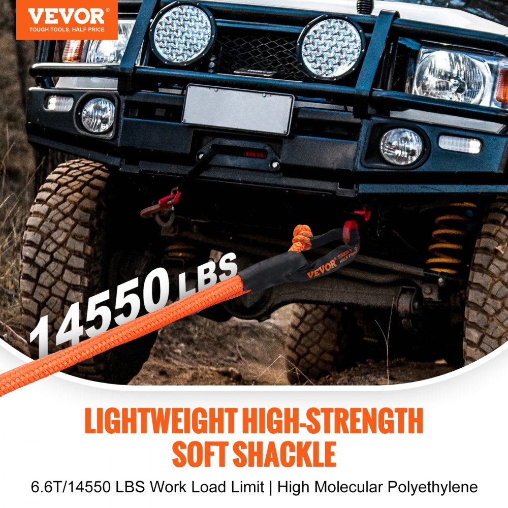 Weiche synthetische Schäkel, 12,7 x 558,8 mm, 2 Stück, Bergungs-Abschleppschäkelseil, 20T Bruchfestigkeit, Aufbewahrungstasche für UTV, ATV, LKW, Jeep, ATV, Orange Weiche synthetische Schäkel, 12,7 x 558,8 mm, 2 Stück, Bergungs-Abschleppschäkelseil, 20T Bruchfestigkeit, Aufbewahrungstasche für UTV, ATV, LKW, Jeep, ATV, Orange