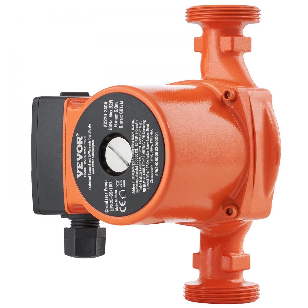 Heating pump circulation pump cast iron 220 V 92 W, 60l/min max