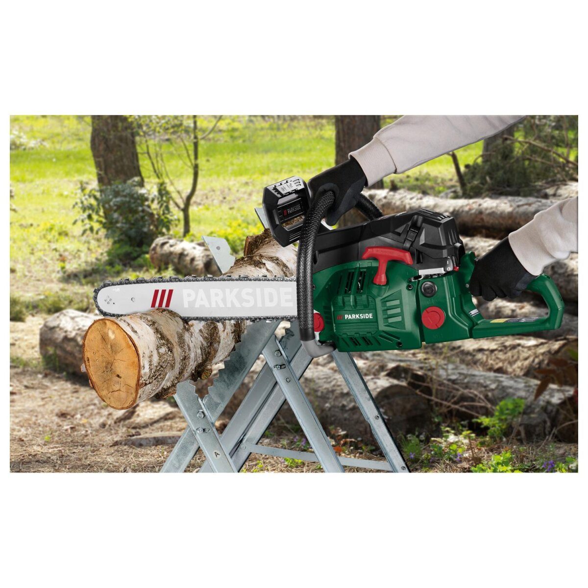 Tronçonneuse thermique PARKSIDE® »PBKS 53 C3«, avec moteur 2 temps