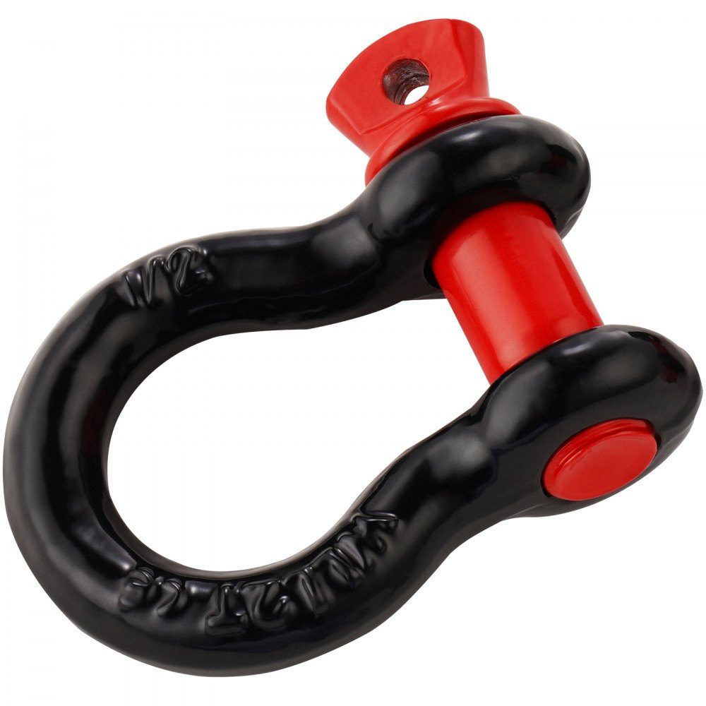 4er-Pack 12,7-mm-D-Ring-Schäkel mit 15,875-mm-Schraubstift, 8000,0 kg Bruchfestigkeit