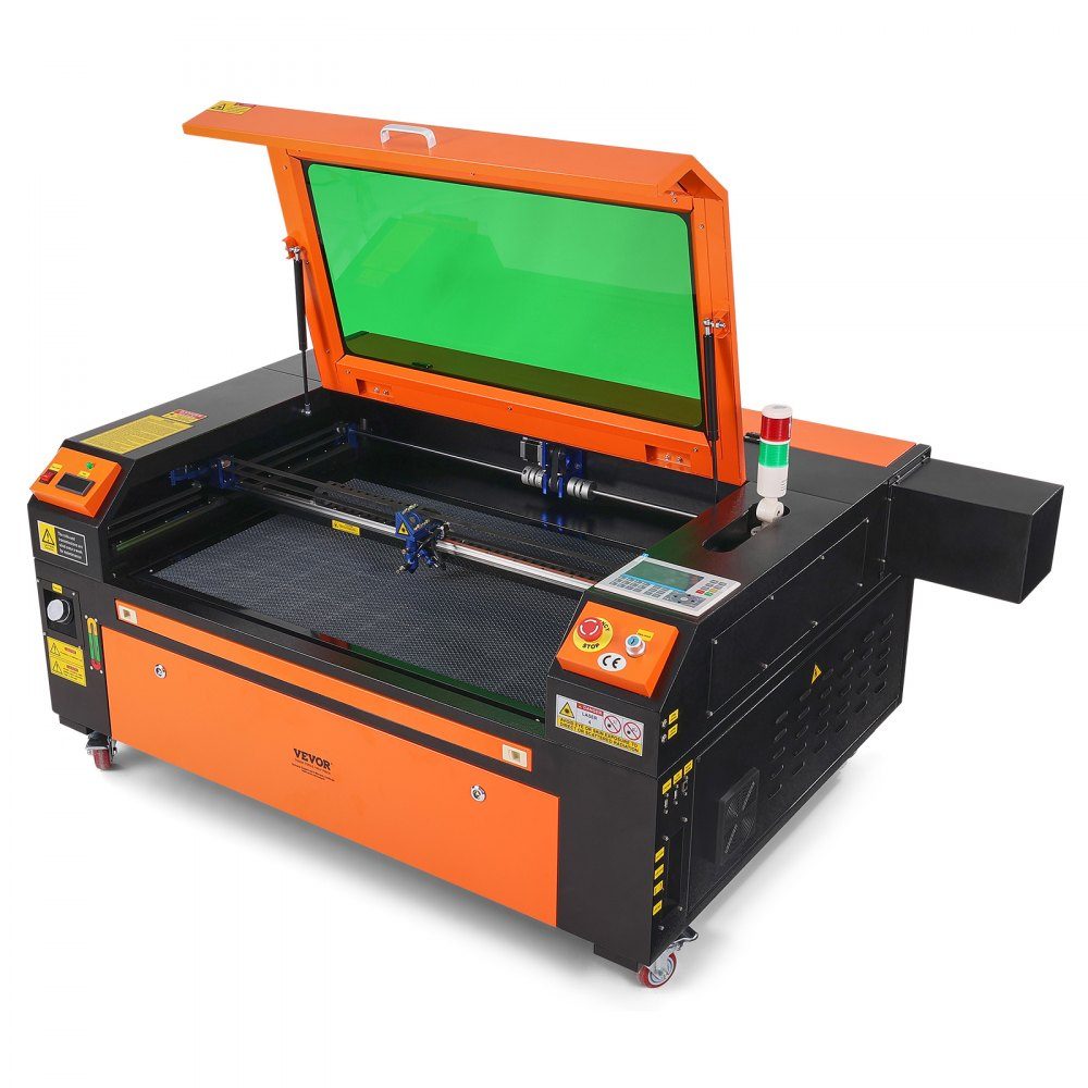 100W CO2 Laser Engraver 600x900mm 500mm/s Laser Cutting Machine with 2 Way Air Assist Compatible with LightBurn, CorelDRAW, AutoCAD, Windows, Mac OS, Linux, for Wood, Acrylic, Fabric