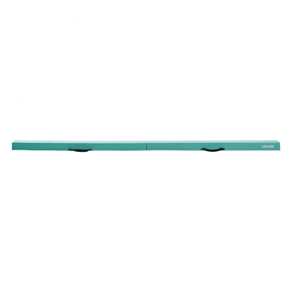 Balance Beam Gymnastics Children's Foldable 2.35 m, 90.7 kg Heavy Duty Gymnastics Beam with Non-Slip Feet, Balance Beam Balancing Beam with Carry Bag for Gym, Mint Green