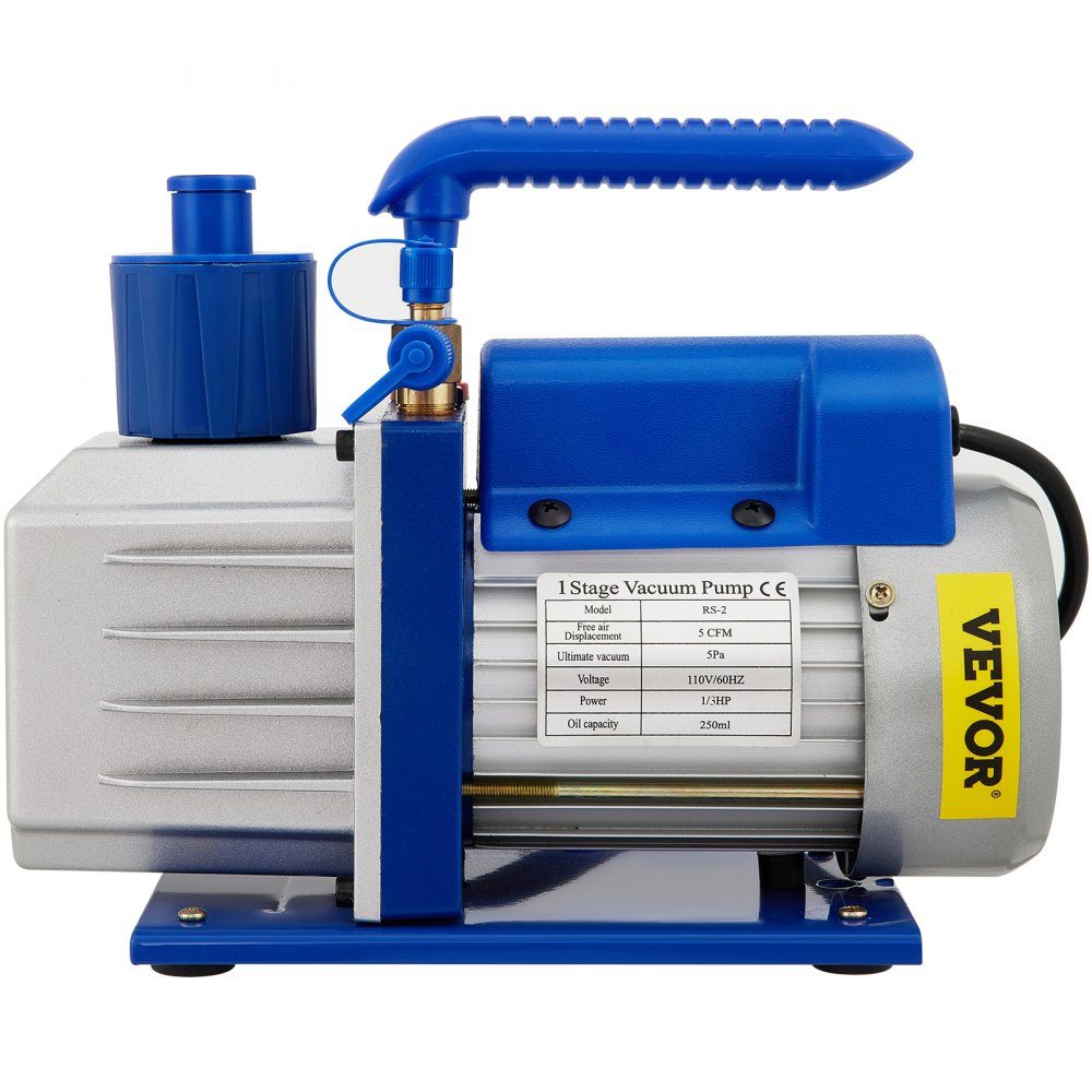 Vacuümpomp, vacuümpomp, vacuümkamerset, 19L, 142L/min, 1/3 PK, 1 trap