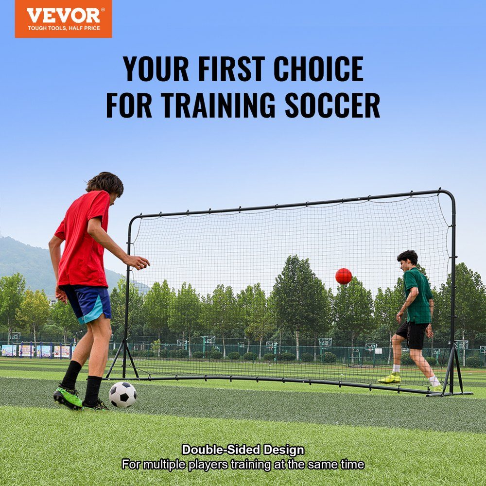 Voetbal Rebounder Kickback Doel Rebound Muur 144" x 48" Verstelbaar