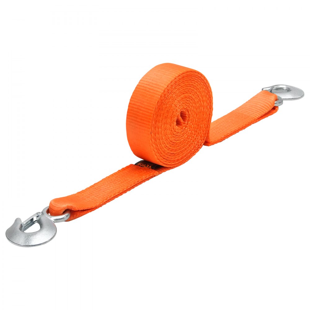 ATV-Abschleppgurt mit Haken, 50,8 mm x 6,1 m Abschleppseil, 7700 kg Bruchfestigkeit, Bergungsseil mit Sicherheitshaken für LKWs und Fahrzeuge, Abschleppzubehör für Pannenhilfe ATV-Abschleppgurt mit Haken, 50,8 mm x 6,1 m Abschleppseil, 7700 kg Bruchfestigkeit, Bergungsseil mit Sicherheitshaken für LKWs und Fahrzeuge, Abschleppzubehör für Pannenhilfe