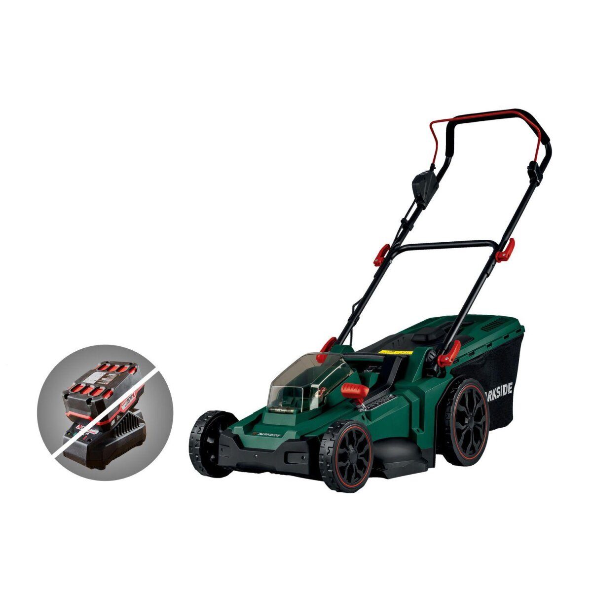 PARKSIDE® Akku-Rasenmäher »PRMA 40-Li A2«, 7 Schnitteinstellungen, ohne Akku und Ladegerät gut