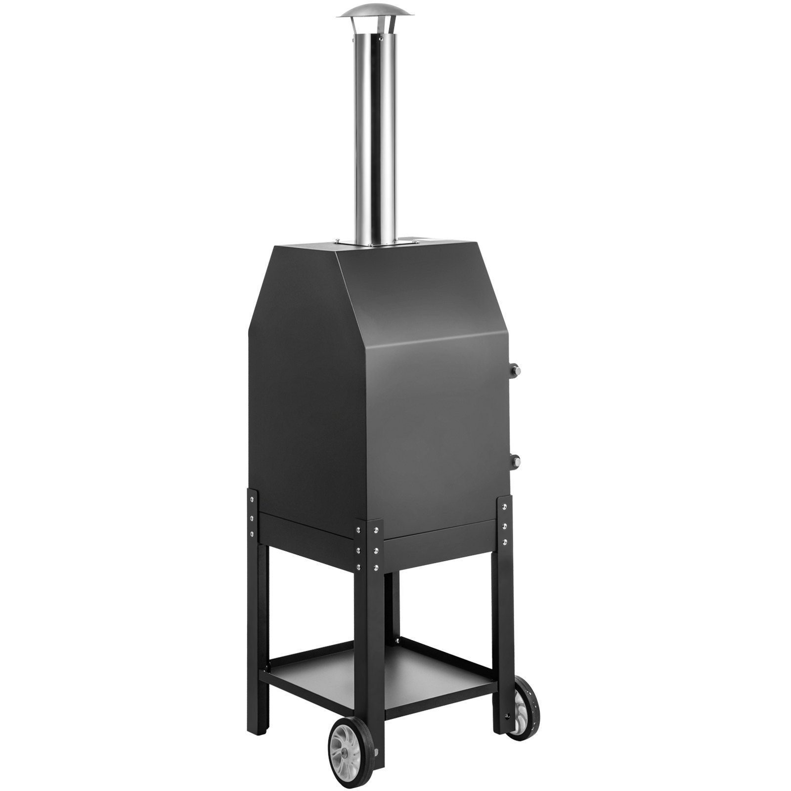 3in1 Outdoorküche Backofen Herd Pizzaofen 500°C Gartenküche Pizzaofen Grill mit Pizzasteinofen BBQ