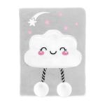 Cloud BeUniq Plush Journal with Pocket