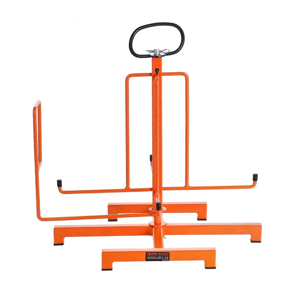 Wire Spool Holder, Floor or Wall Mounted (100/50 lbs), Cable Spool Dispenser, Portable Wire Reel with Handle, Swivel Eyelet, for Cable Transport in Various Conditions