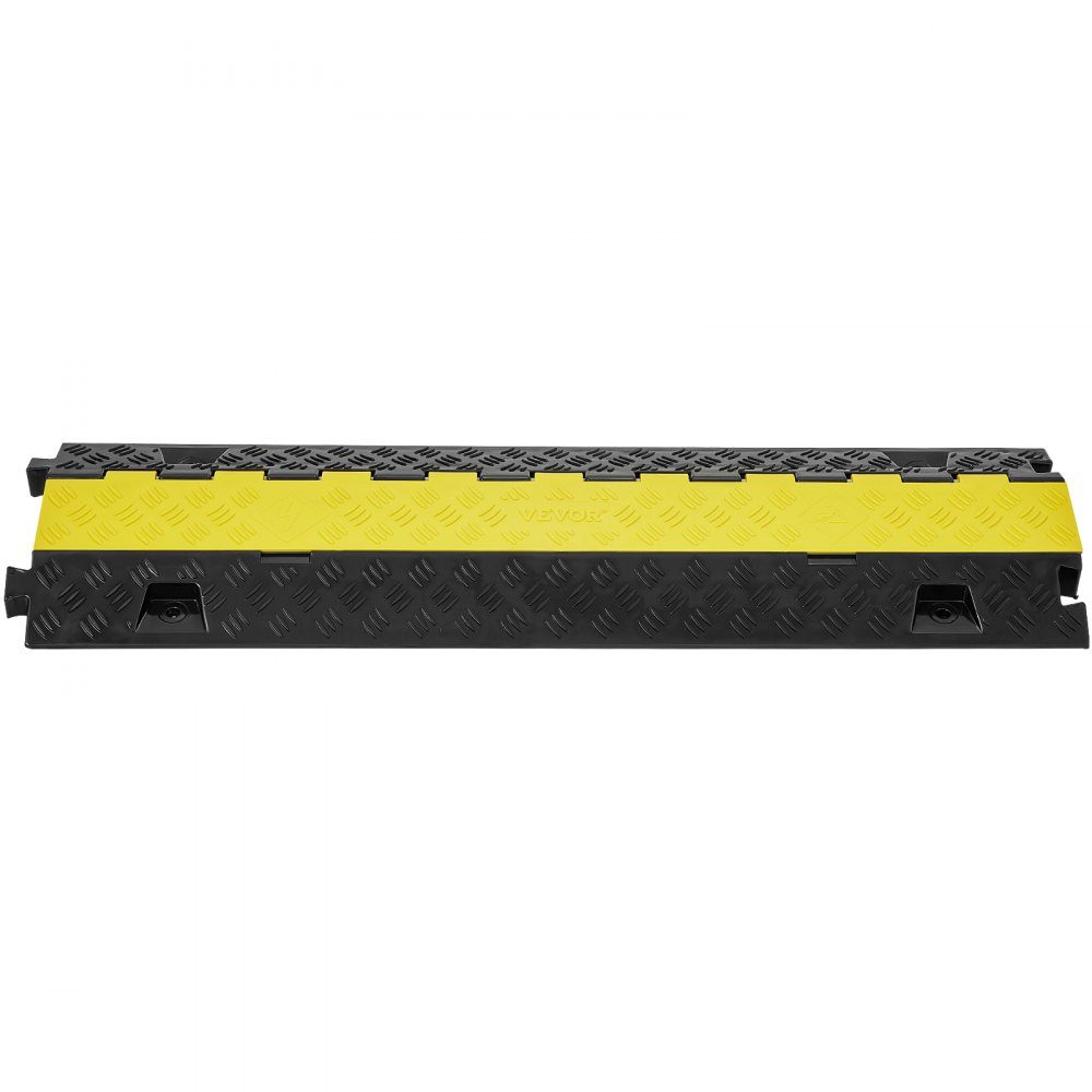 Tapis de protection pour câbles Goulotte de câble noire Goulotte de câble extérieure 91,8x25x4,3 cm 1x pont de câble protection contre les débordements pont de tuyau de câble 2 canaux rampe de 10 000 kg