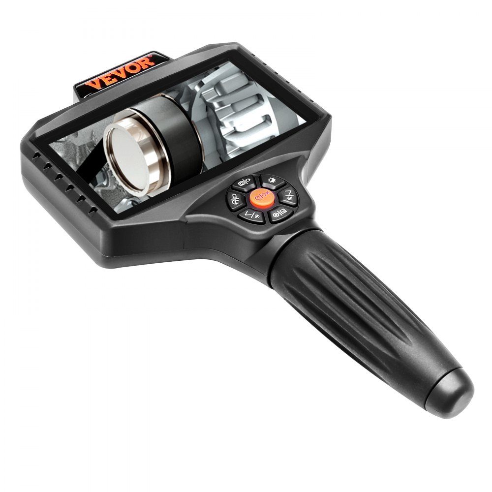 Endoskopkamera mit drei Objektiven, 5-Zoll-IPS-Bildschirm, 854x480-Inspektionskamera, 5-m-Kabel, Rohrkamera, 5000-mAh-Akku für 5–6 Stunden, Kanalisationskamera, IP67-Endoskop, 180° drehbar, Automotoren, Kanalisation, HVAC-Kanäle