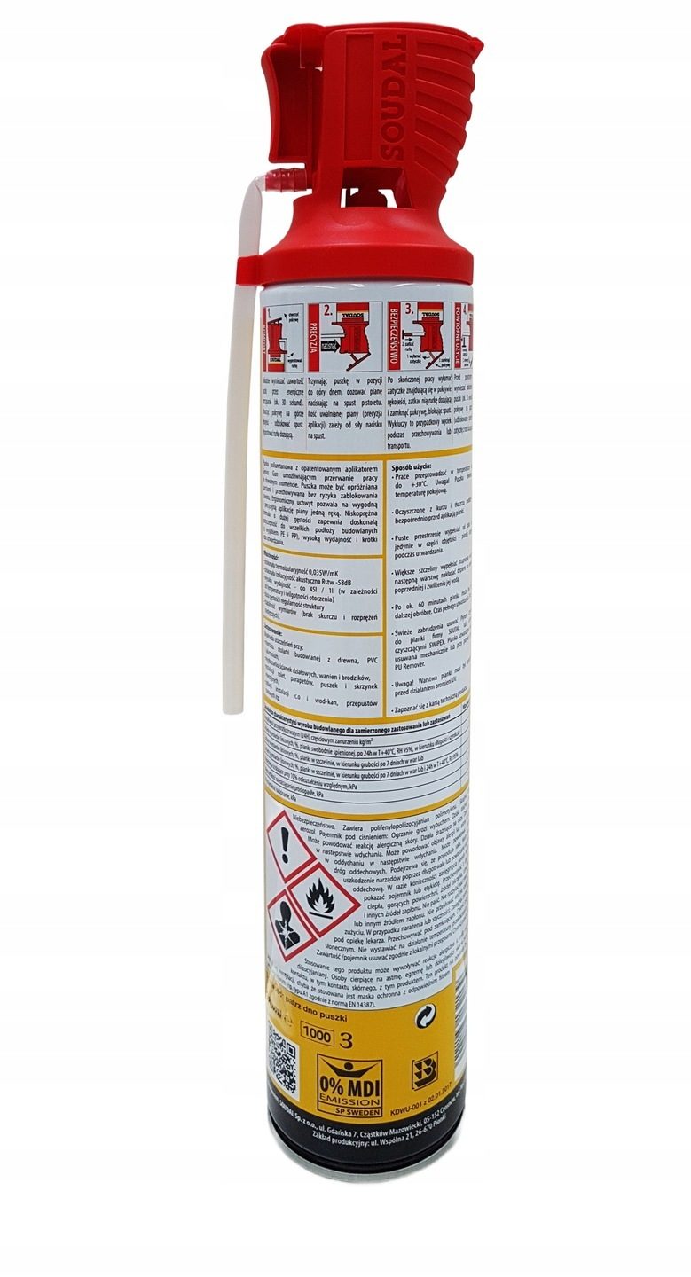 Soudal GENIUS GUN 770 ml mousse de construction en mousse de montage