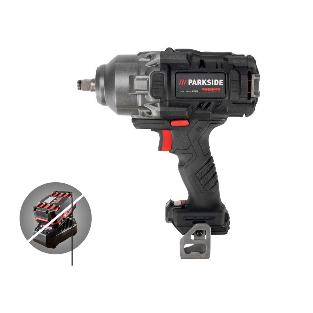 PARKSIDE PERFORMANCE Perceuse-perceuse-clé à chocs sans fil 20 V »PASSP 20-Li A2«, 1/2", sans batterie ni chargeur PARKSIDE PERFORMANCE Perceuse-perceuse-clé à chocs sans fil 20 V »PASSP 20-Li A2«, 1/2", sans batterie ni chargeur