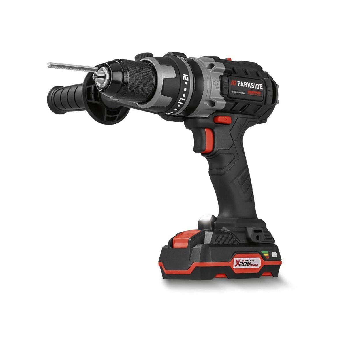 PARKSIDE PERFORMANCE 20 V cordless impact drill starter set “PSBSAP 20-Li B2”, including 97-piece accessory set