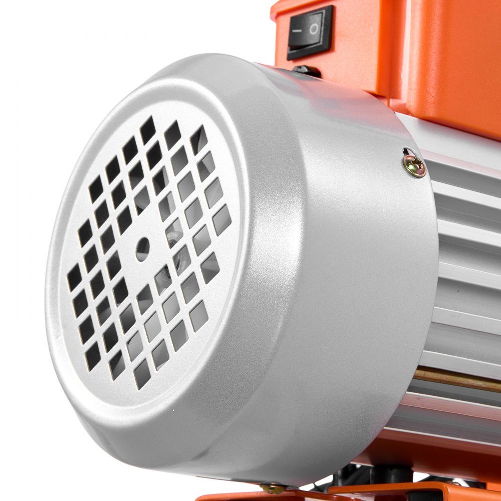Vacuümpomp 7 CFM 198L/min, 2-traps, 550W, geschikt voor R134a, R22, R410a, R1234YF en R32, 4-polige motor, voor onderhoud van auto-airconditioning en harsontgassing, inclusief olie