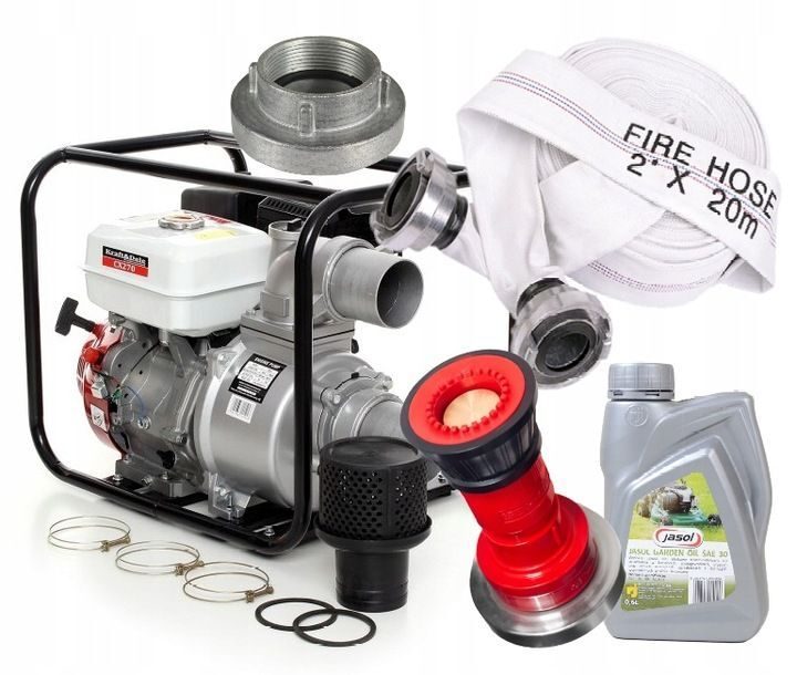 Diesel-Wasserpumpe XXL-Starterset 5500 W 36000 l/h